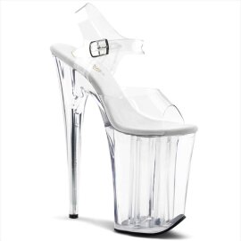 Pleaser Sandalia de Tacón INFINITY-908 Plata...