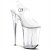 Pleaser Sandalia de Tacón INFINITY-908 Plata Transparente EU-38 / US-8
