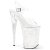Pleaser Sandalia de Tacón INFINITY-908MG Plata Transparente EU-36 / US-6