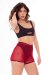 Paradise Chick Pantalones Cortos Medusa Mesh Rojo Cereza XS/S