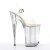 Pleaser Sandalia de Tacón INFINITY-908MG Plata Transparente EU-39 / US-9