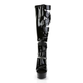 Pleaser Botín DELIGHT-600-49 Negro Elástico...