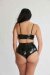 Lunalae Top Paige Efecto Charol Negro S