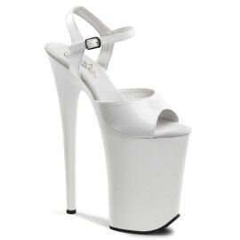 Pleaser Sandalia de Tacón INFINITY-909 Blanco...