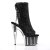 Pleaser Botín ADORE-1018G Purpurina Negra EU-38 / US-8