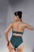 Polerina Top Bikini Verde Azulado Lurex M