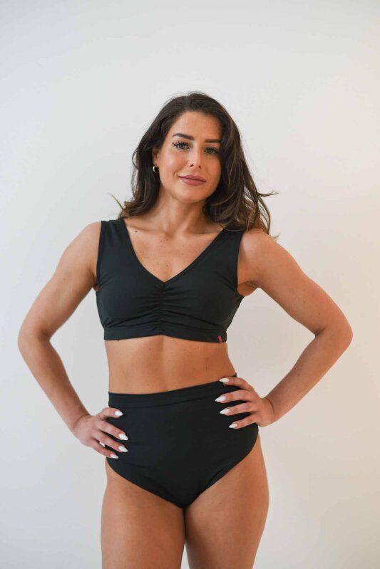 Pole Addict Top Tulipe Negro S