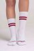 Paradise Chick Supreme Poledance Calcetines Blanco Burdeos