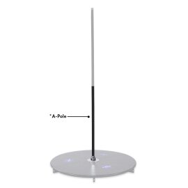 X-Pole X-Stage Lite A-Pole Recubierto en Polvo Negro 45 mm