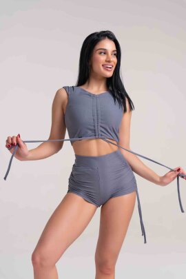 Paradise Chick Top Supreme Cozy Gris M