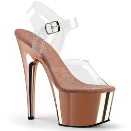 Pleaser ADORE-708 Sandalias de Plataforma Transparente...