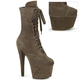Pleaser ADORE-1045VEL Botines de Plataforma de Terciopelo...