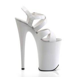 Pleaser Sandalia de Tacón INFINITY-997 Blanco EU-38 / US-8