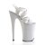 Pleaser Sandalia de Tacón INFINITY-997 Blanco EU-39 / US-9