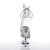 Pleaser Botín KISS-1018C Plata Transparente EU-35 / US-5
