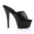 Pleaser Sandalia de Tacón KISS-201 Negro EU-42 / US-12