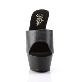 Pleaser Sandalia de Tacón KISS-201 Negro EU-37 / US-7