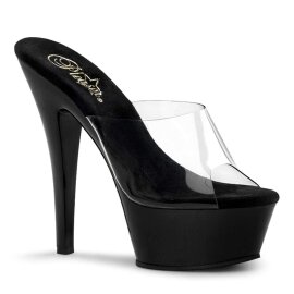 Pleaser Sandalia de Tacón KISS-201 Negro...