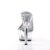 Pleaser Sandalia de Tacón KISS-201 Plata Transparente EU-41 / US-11
