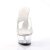 Pleaser Sandalia de Tacón KISS-201 Plata Transparente EU-35 / US-5