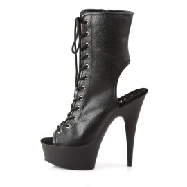 Pleaser Botín DELIGHT-1016 Negro Cuero Sintético EU-37 / US-7