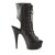 Pleaser Botín DELIGHT-1016 Negro Cuero Sintético EU-37 / US-7