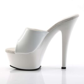 Pleaser Zapato Abierto KISS-201 Blanco EU-35 / US-5