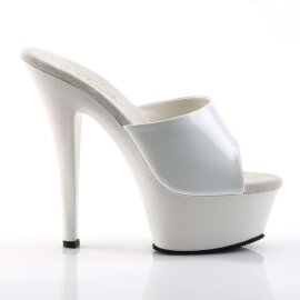 Pleaser Zapato Abierto KISS-201 Blanco EU-35 / US-5