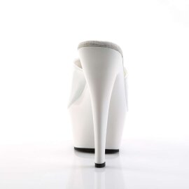 Pleaser Zapato Abierto KISS-201 Blanco EU-37 / US-7