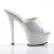 Pleaser Zapato Abierto KISS-201 Blanco EU-37 / US-7