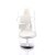 Pleaser Zapato Abierto KISS-202 Plata Transparente EU-35 / US-5