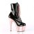 Pleaser Botín ADORE-1020 Charol Negro Oro Rosado Claro Metalizado EU-35 / US-5