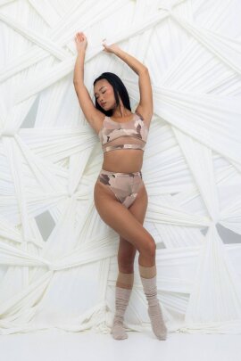 HotCakes Pantalones Cortos Peonies Nude XL
