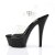 Pleaser Sandalia de Tacón KISS-208 Negro Transparente EU-35 / US-5