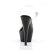 Pleaser Sandalia de Tacón KISS-208 Negro Transparente EU-37 / US-7