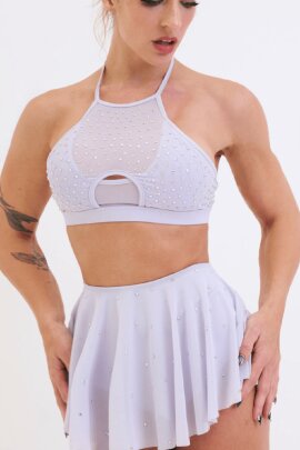 Lunalae Top Demi Diamante Lila L