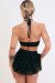 Lunalae Pantalones Cortos Sarah Diamante Negro XL