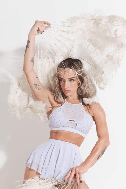 Lunalae Pantalones Cortos Sarah Diamante Lila S