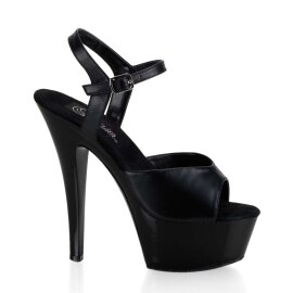 Pleaser Sandalia de Tacón KISS-209 Negro EU-40 /...