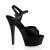 Pleaser Sandalia de Tacón KISS-209 Negro EU-40 / US-10