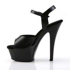 Pleaser Sandalia de Tacón KISS-209 Negro EU-35 / US-5