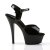 Pleaser Sandalia de Tacón KISS-209 Negro EU-40 / US-10