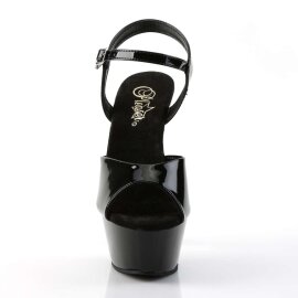 Pleaser Sandalia de Tacón KISS-209 Negro EU-42 /...
