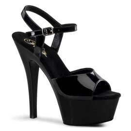 Pleaser Sandalia de Tacón KISS-209 Negro EU-35 / US-5