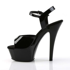 Pleaser Sandalia de Tacón KISS-209 Negro EU-35 / US-5