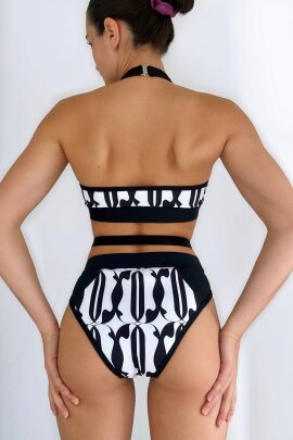 Oksa Wear Top Jadore Black-White XL