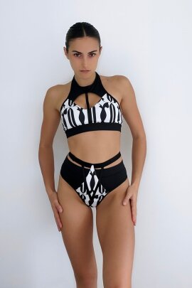 Oksa Wear Pantalones Cortos Jadore Black-White S
