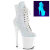 Pleaser FLAMINGO-1020LG Botines con Plataforma Purpurina Neon BlancoEU-41 / US-11
