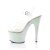 Pleaser Sandalia de Tacón ADORE-708LG Plata Transparente Multi Purpurina EU-37 / US-7