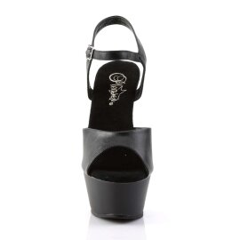 Pleaser Sandalia de Tacón KISS-209 Negro EU-37 / US-7